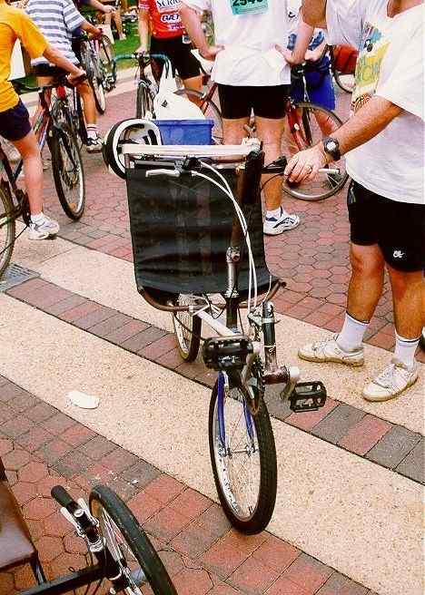 Holding bike