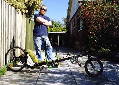 Andrew beside bike